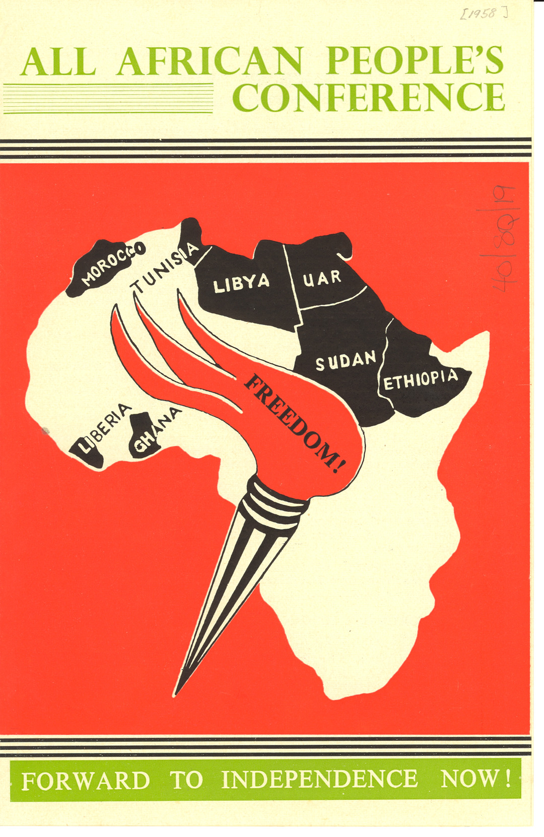 All African People's Conference leaflet, 1958