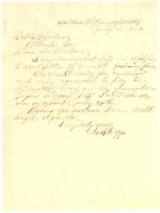 Thumbnail of Letter from J. R. L. Diggs to W. E. B. Du Bois  
